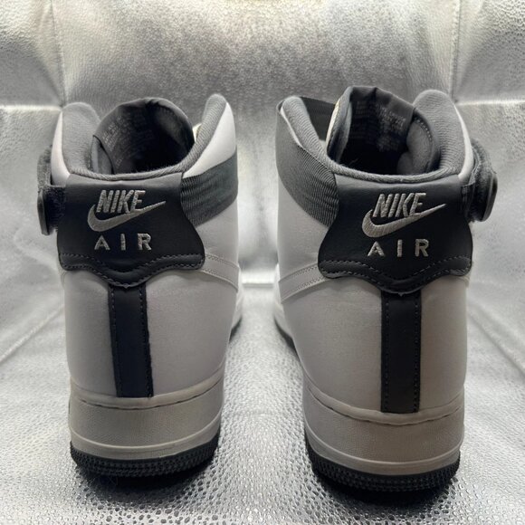 Size 12 Nike Air‎ Force 1 High Charcoal-White Mens Basketball Shoes CD0910-100 - Picture 8 of 12